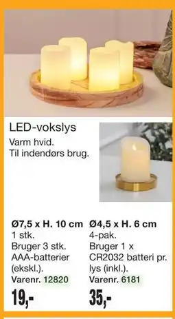 Harald Nyborg LED-vokslys tilbud