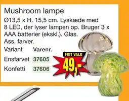 Harald Nyborg Mushroom lampe tilbud