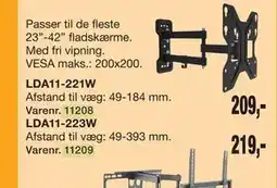Harald Nyborg Vægbeslag LDA11-221W tilbud