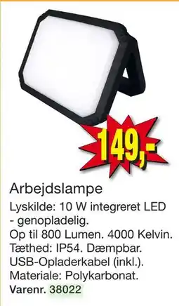 Harald Nyborg Arbejdslampe tilbud