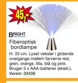 Harald Nyborg Fiberoptisk bordlampe tilbud