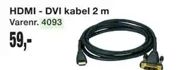 Harald Nyborg HDMI - DVI kabel 2 m tilbud