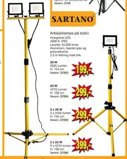 Harald Nyborg Arbejdslampe på stativ tilbud