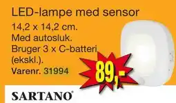Harald Nyborg LED-lampe med sensor tilbud