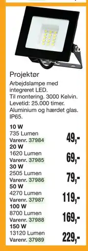 Harald Nyborg Projektør tilbud