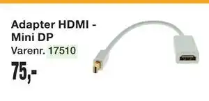 Harald Nyborg Adapter HDMI - Mini DP tilbud