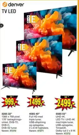 Harald Nyborg denver TV LED tilbud