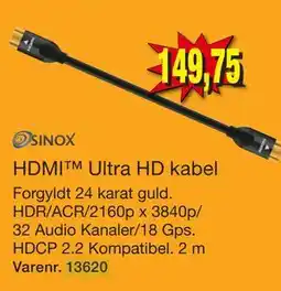Harald Nyborg HDMI Ultra HD kabel tilbud