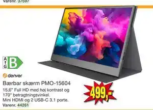 Harald Nyborg Bærbar skærm PMO-15604 tilbud