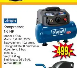 Harald Nyborg Kompressor 1,6 HK tilbud