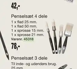 Harald Nyborg Penselsæt 4 dele tilbud