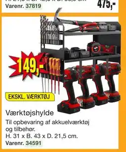 Harald Nyborg Værktøjshylde tilbud