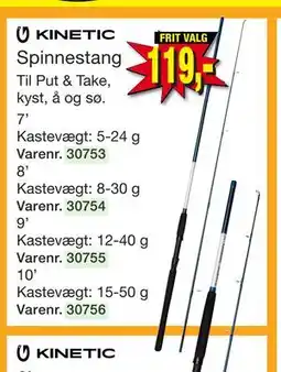Harald Nyborg KINETIC Spinnestang tilbud
