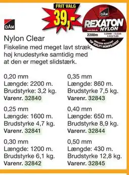 Harald Nyborg Nylon Clear tilbud