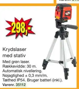 Harald Nyborg Krydslaser med stativ tilbud