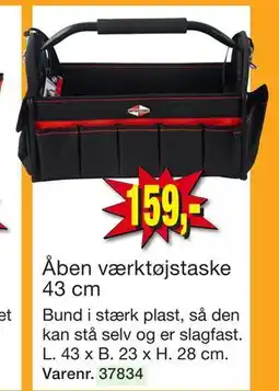 Harald Nyborg Åben værktøjstaske 43 cm tilbud