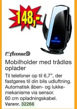 Harald Nyborg Mobilholder med trådløs oplader tilbud