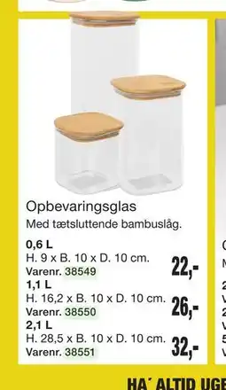 Harald Nyborg Opbevaringsglas tilbud