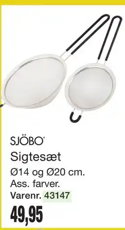 Harald Nyborg SJÖBO Sigtesæt tilbud