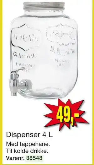 Dispenser 4 L