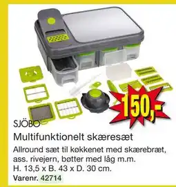 Harald Nyborg SJÖBO Multifunktionelt skæresæt tilbud