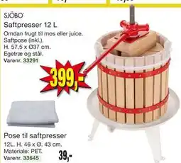 Harald Nyborg SJÖBO Saftpresser 12 L tilbud