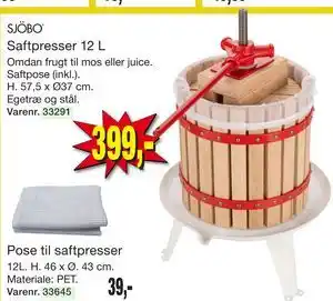 Harald Nyborg SJÖBO Saftpresser 12 L tilbud