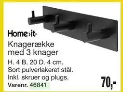 Harald Nyborg Homeit Knagerække med 3 knager tilbud
