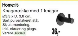 Harald Nyborg Homeit Knagerække med 1 knager tilbud