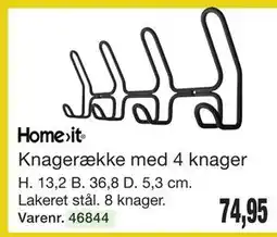Harald Nyborg Homeit Knagerække med 4 knager tilbud