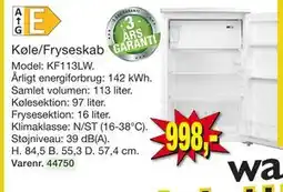 Harald Nyborg Køle/Fryseskab tilbud