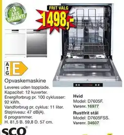 Harald Nyborg Opvaskemaskine tilbud