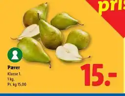 Lidl Pærer tilbud