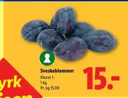 Lidl Sveskeblommer tilbud