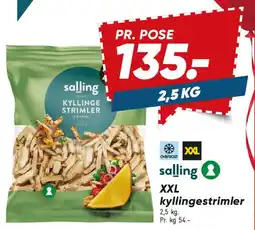 Bilka Salling XXL kyllingestrimler tilbud