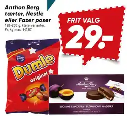 Bilka Anthon Berg, Nestlé eller Fazer poser tilbud