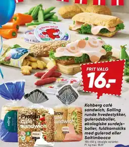 Bilka Kohberg café sandwich / Salling brødvarianter tilbud