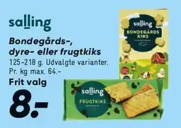 Bilka Salling bord- / frugtkiks tilbud
