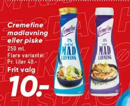 Bilka Cremefine til madlavning / piske tilbud