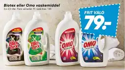 Bilka Biotex / OMO (bundt/flasker) tilbud