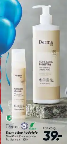 Bilka Derma Eco hudpleje / Bodylotion tilbud