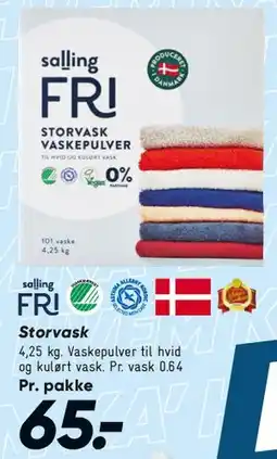 Bilka Storvask (vaskepulver) tilbud
