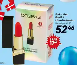 Bilka Baseks Red lipstick clitoral vibrator tilbud