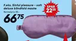 Bilka Sinful Pleasure soft deluxe blindfold mask tilbud