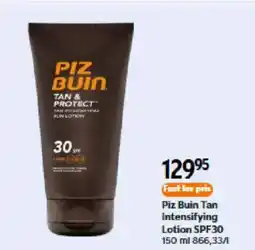 Matas Piz Buin Tan Intensifying Lotion SPF30 tilbud