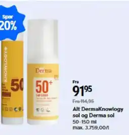 Matas Alt DermaKnowlogy sol og Derma sol tilbud