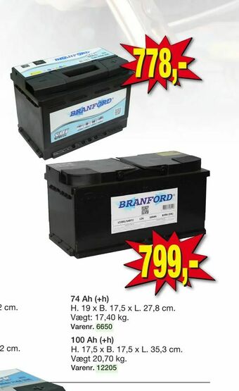 Harald Nyborg Autobatteri 12 V tilbud