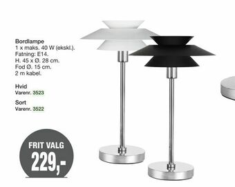 Harald Nyborg Bordlampe tilbud