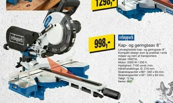 Harald Nyborg Kap- og geringssav 8'' tilbud