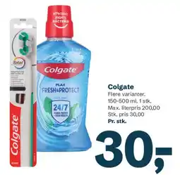 Let-Køb Colgate (mundskyl / tandbørste) tilbud